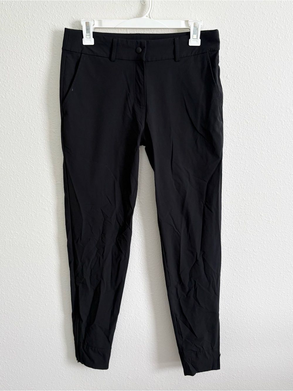 Abendroth Pants Women’s Black Golf Peggy Professional Ankle Zip Stretch Size 6